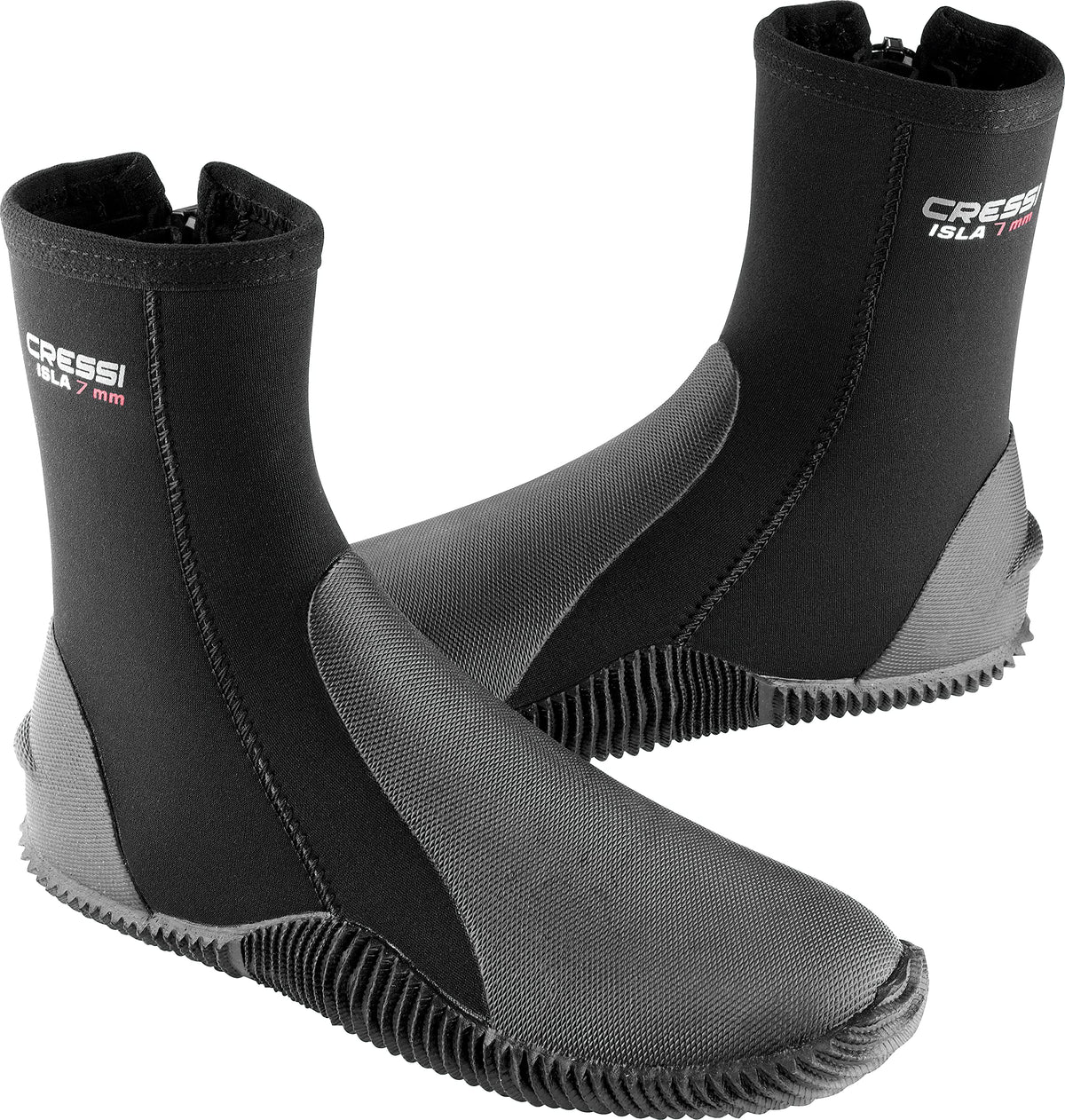 Cressi Isla front profile showing boot shape and snug fit benefit