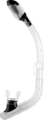 Cressi Mini Dry front view showing clear tube and dry-top, comfortable breathing