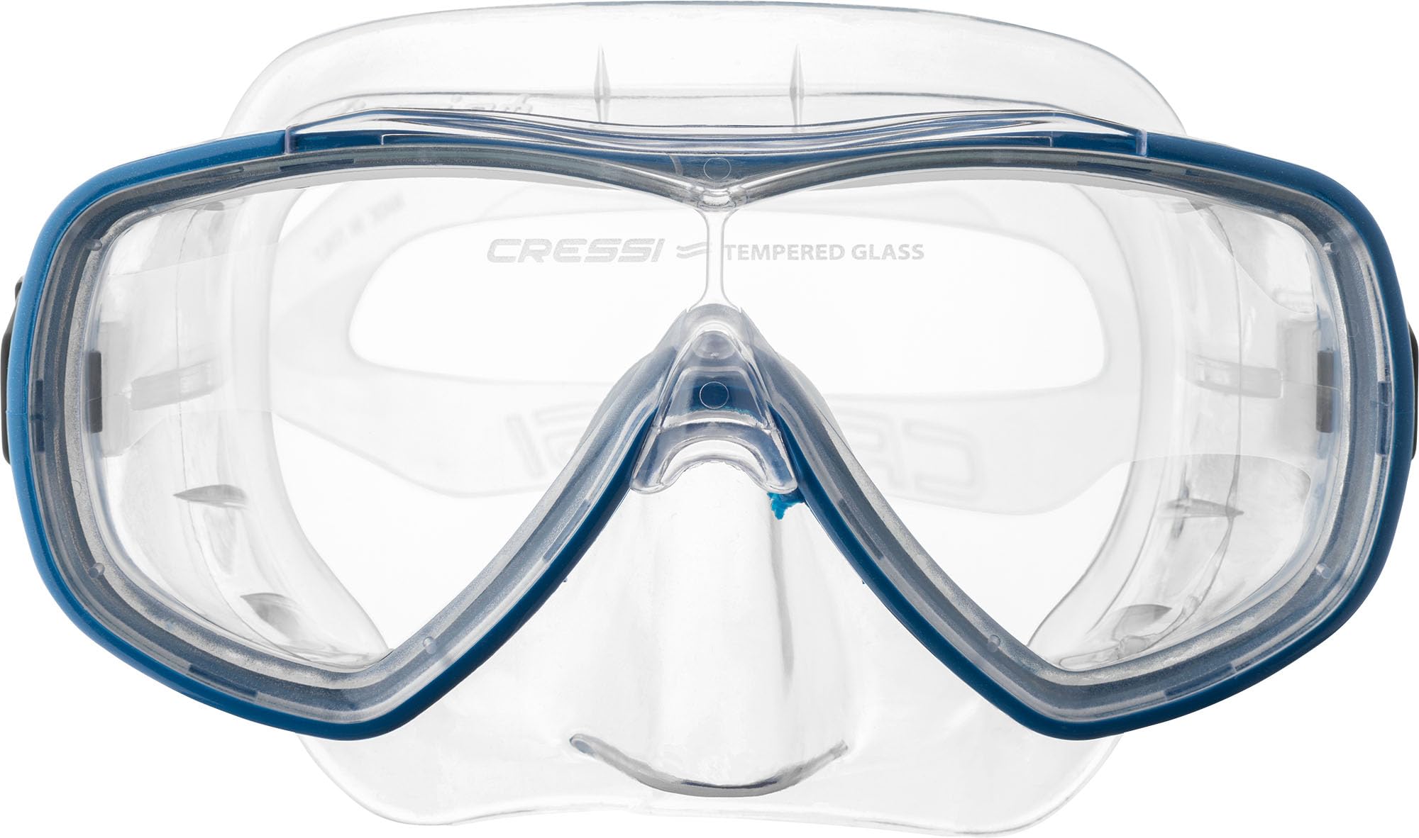 Cressi Onda side profile with strap adjusted quickly for comfortable secure fit