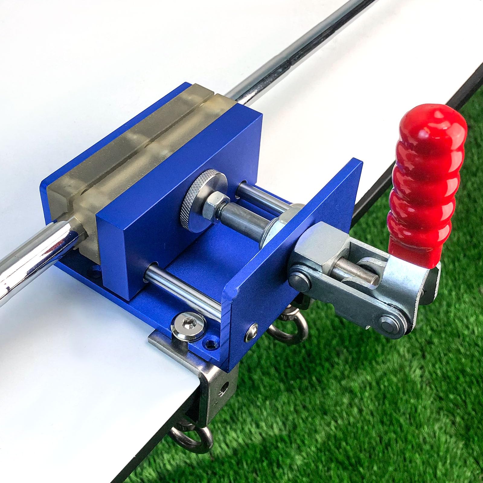 Crestgolf in a workshop showing practical use for at-home regripping