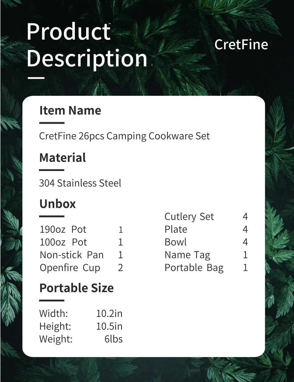 CretFine cookware in outdoor camp kitchen scene, fast meal prep benefit