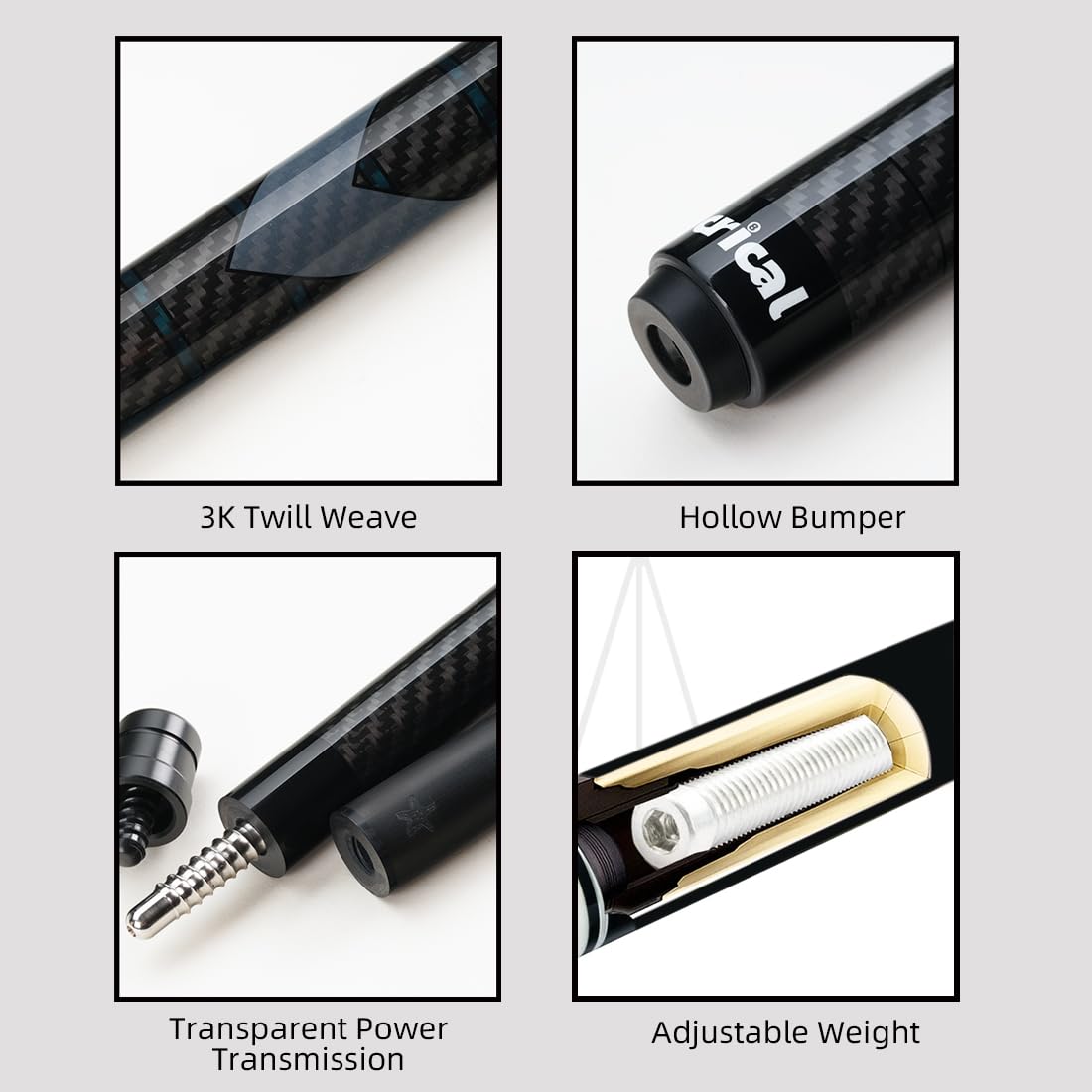 CRICAL complete packaged set with towel spare tip and case