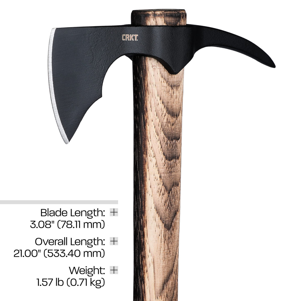 CRKT Odr scale comparison beside water bottle showing compact portability and packability