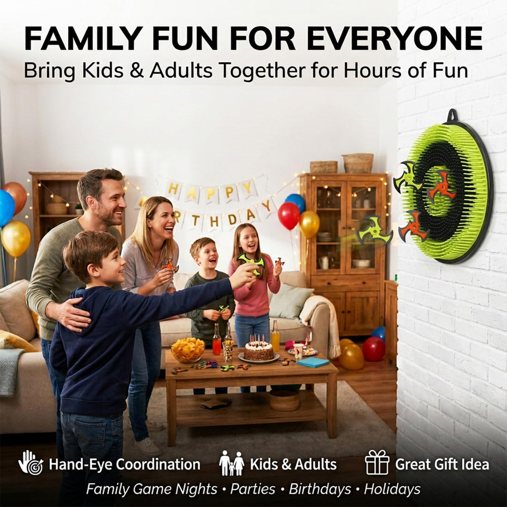 Crlincen target mounted on backyard fence for portable fun