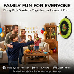 Crlincen target mounted on backyard fence for portable fun