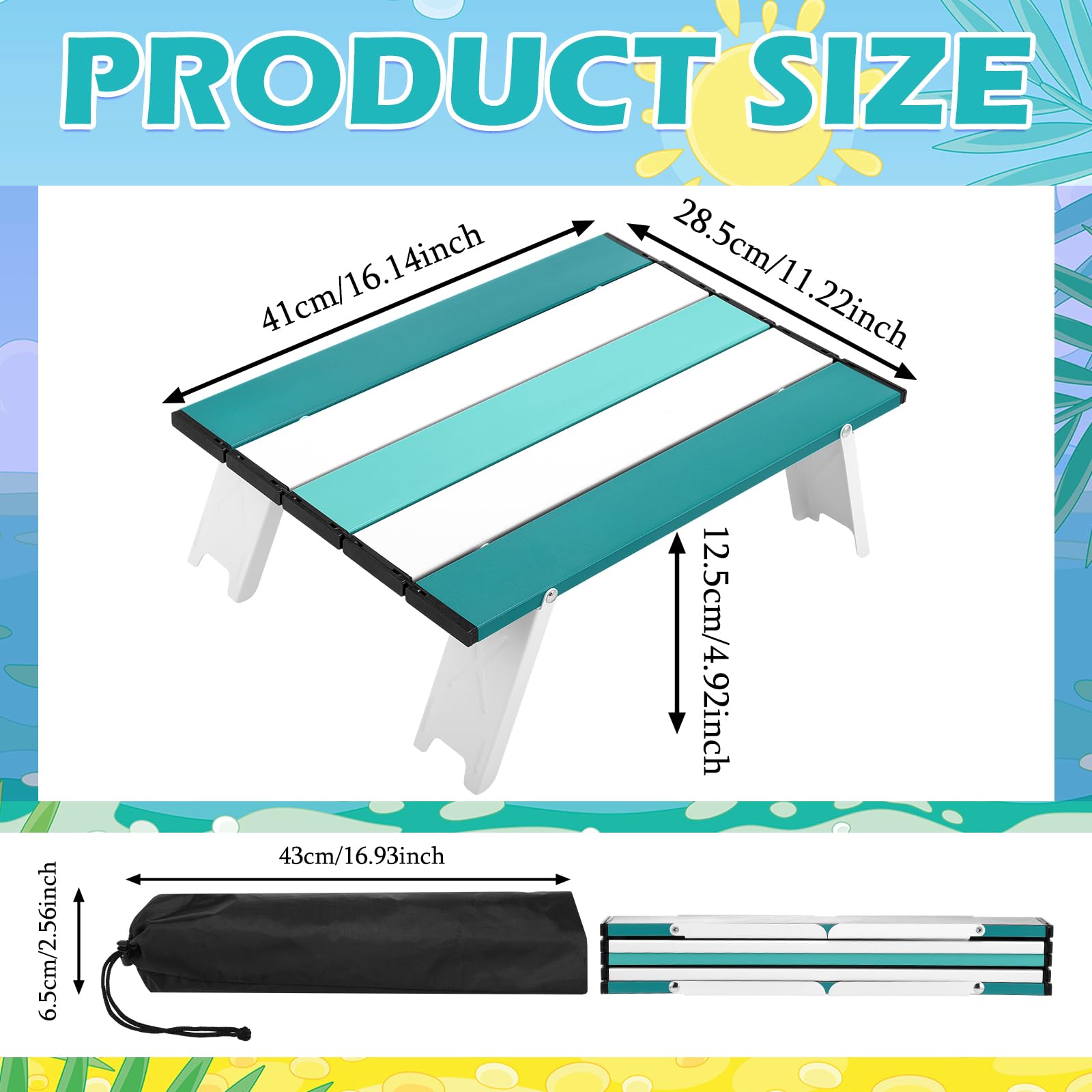 CroBlissful folded table inside carry bag for easy transport benefit