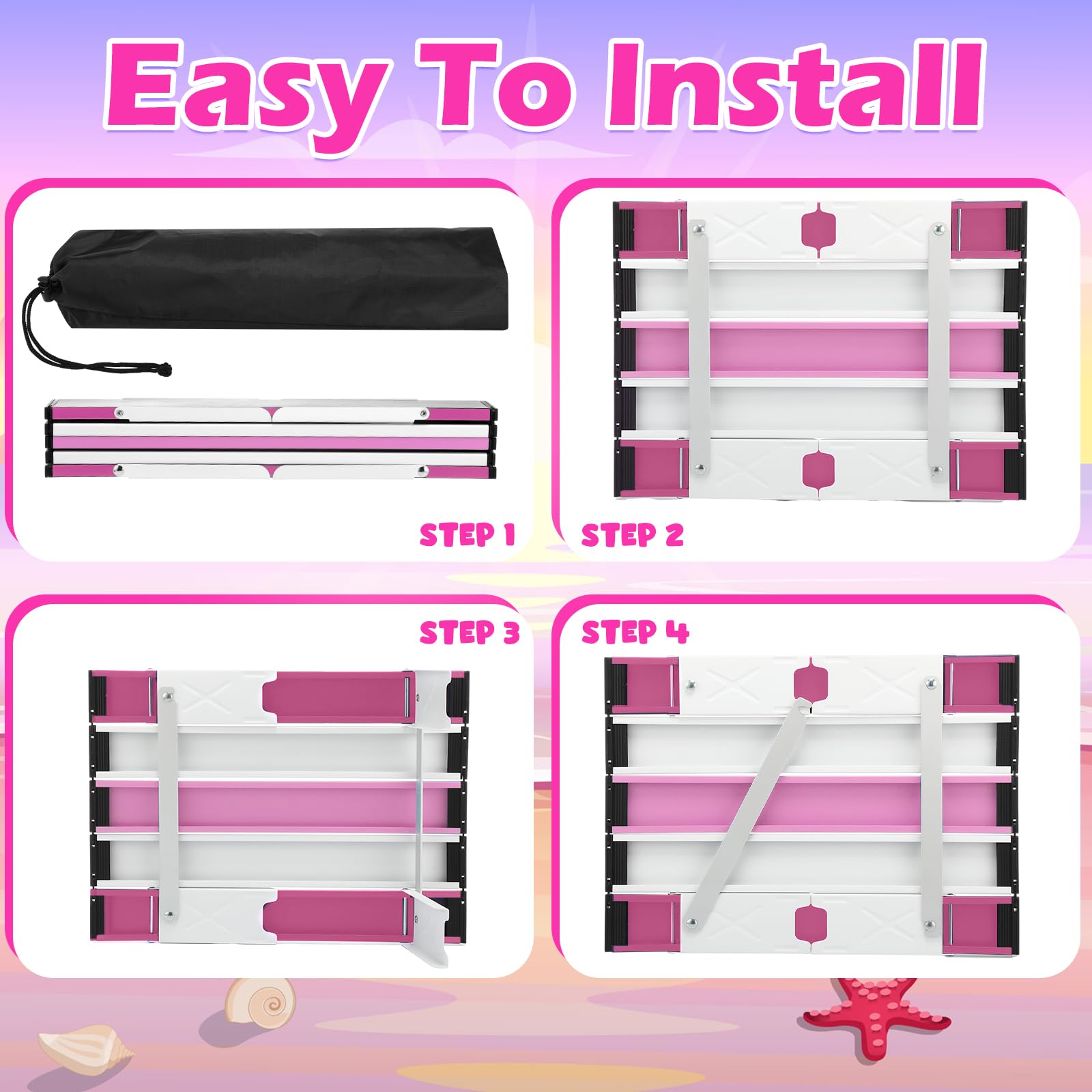 CroBlissful lifestyle picnic setup showing stylish pink accent and practical convenience