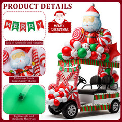 Croknit Santa foil balloon detail showing focal character for attention