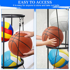 CROSDE nylon mesh bag with accessories keeps small items organized and accessible