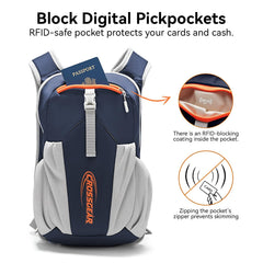 CROSSGEAR folded palm-size pack compact for travel and quick storage