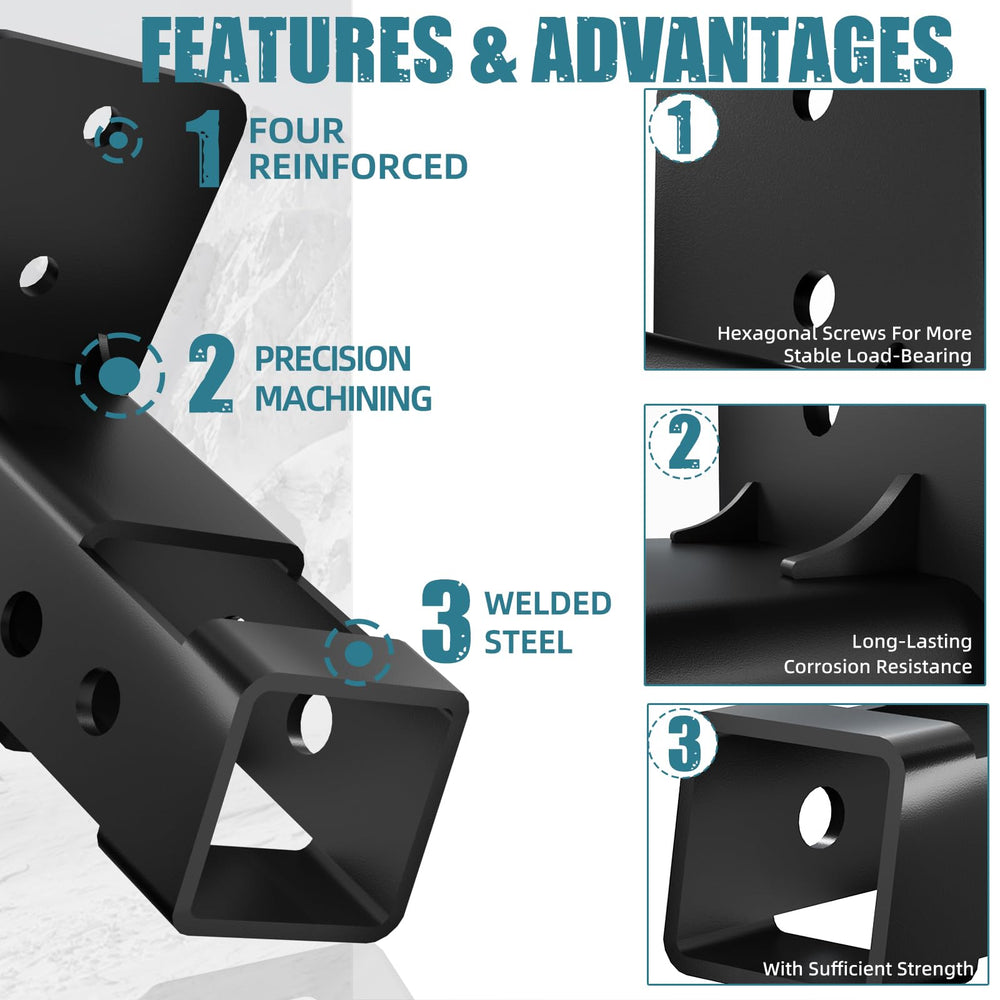 CROSSHIP receiver opening with bike rack inserted for easy loading