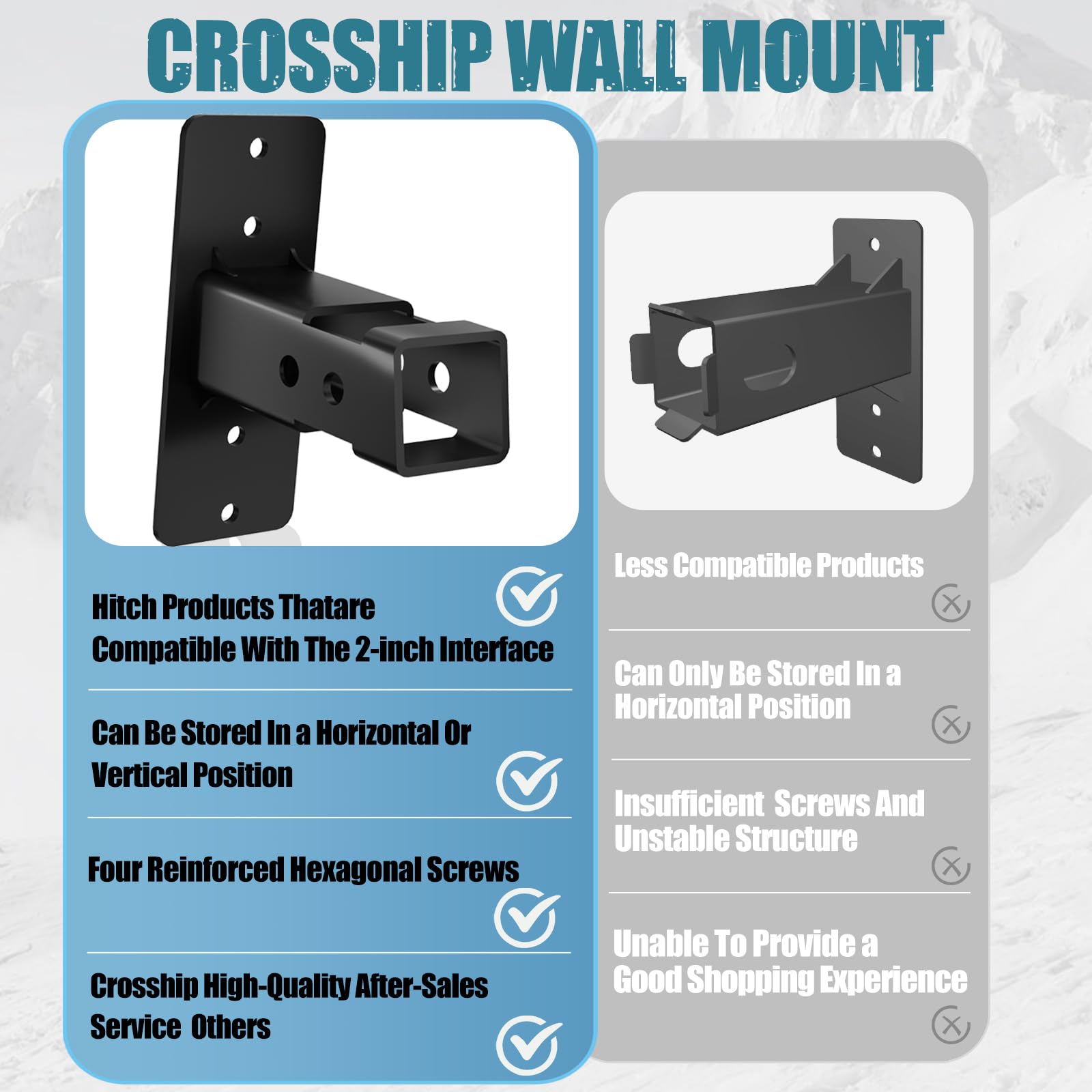 CROSSHIP next to bicycle showing scale and organized space benefit