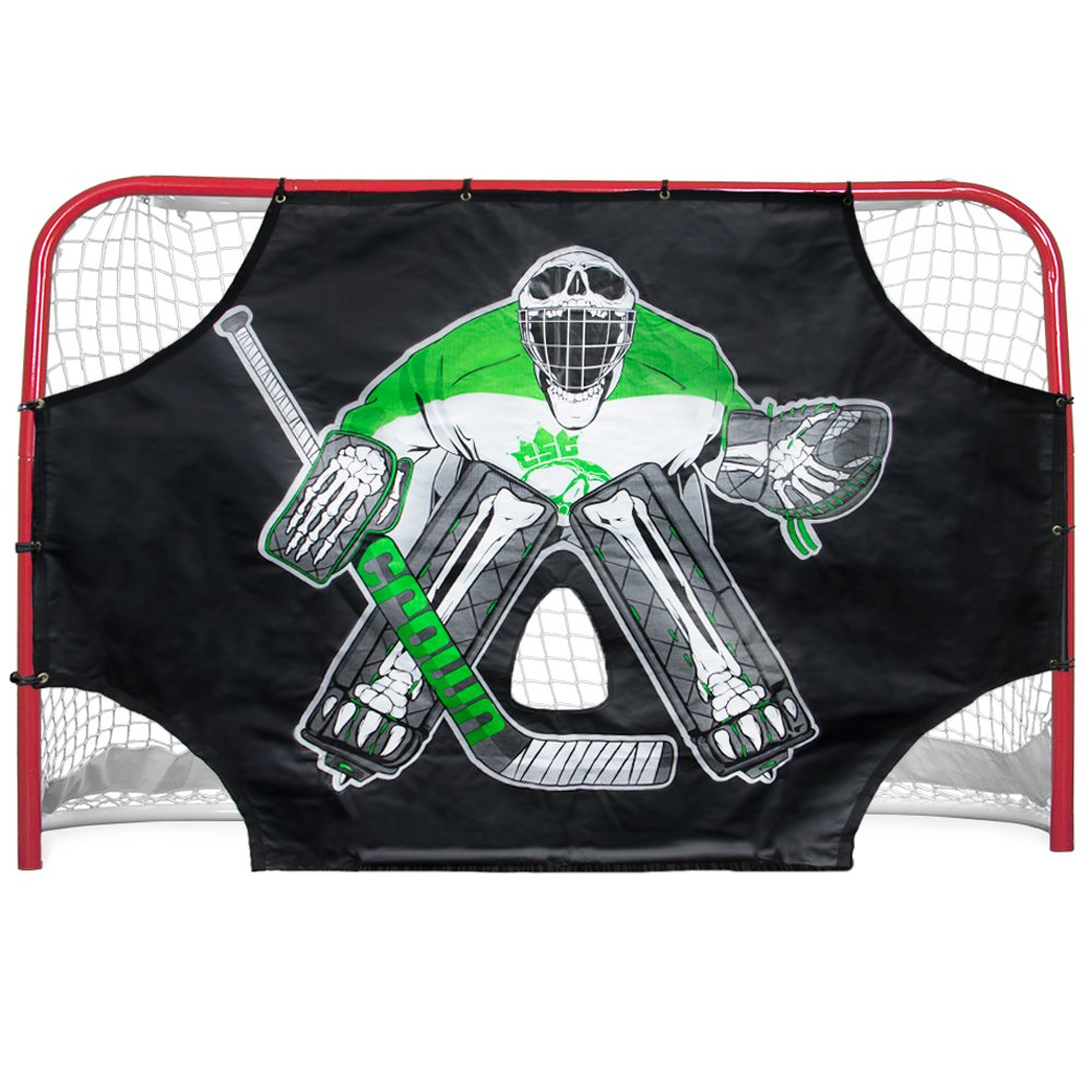 Crown Sporting Goods front view of green skull target showing zones and fit