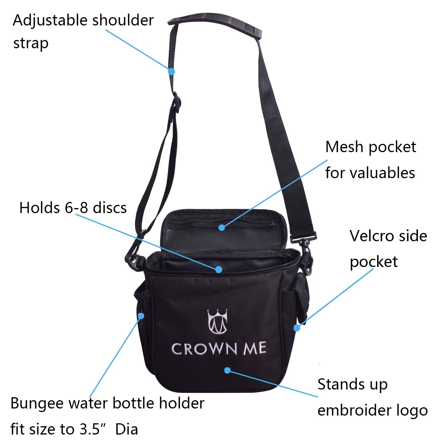 CROWN ME closeup of flexible plastic rim highlighting grip and durability