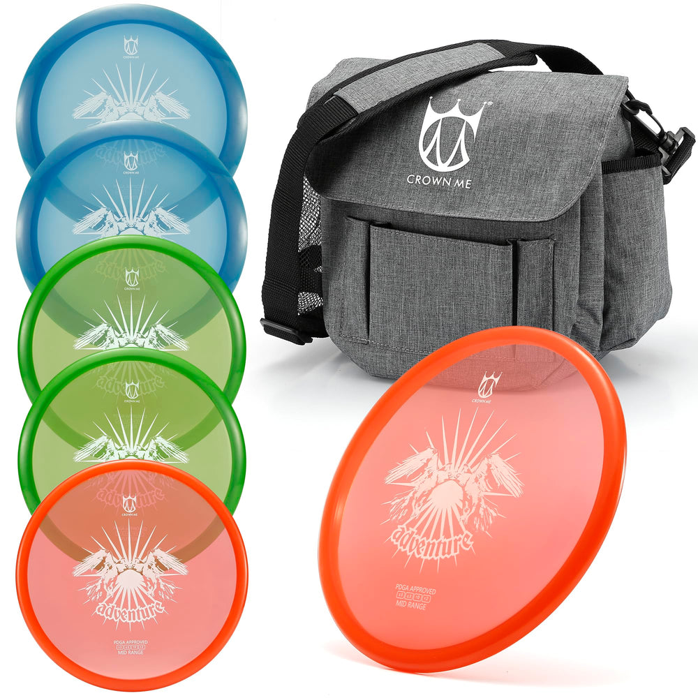 CROWN ME front packaging and bag shown for organized transport and quick access