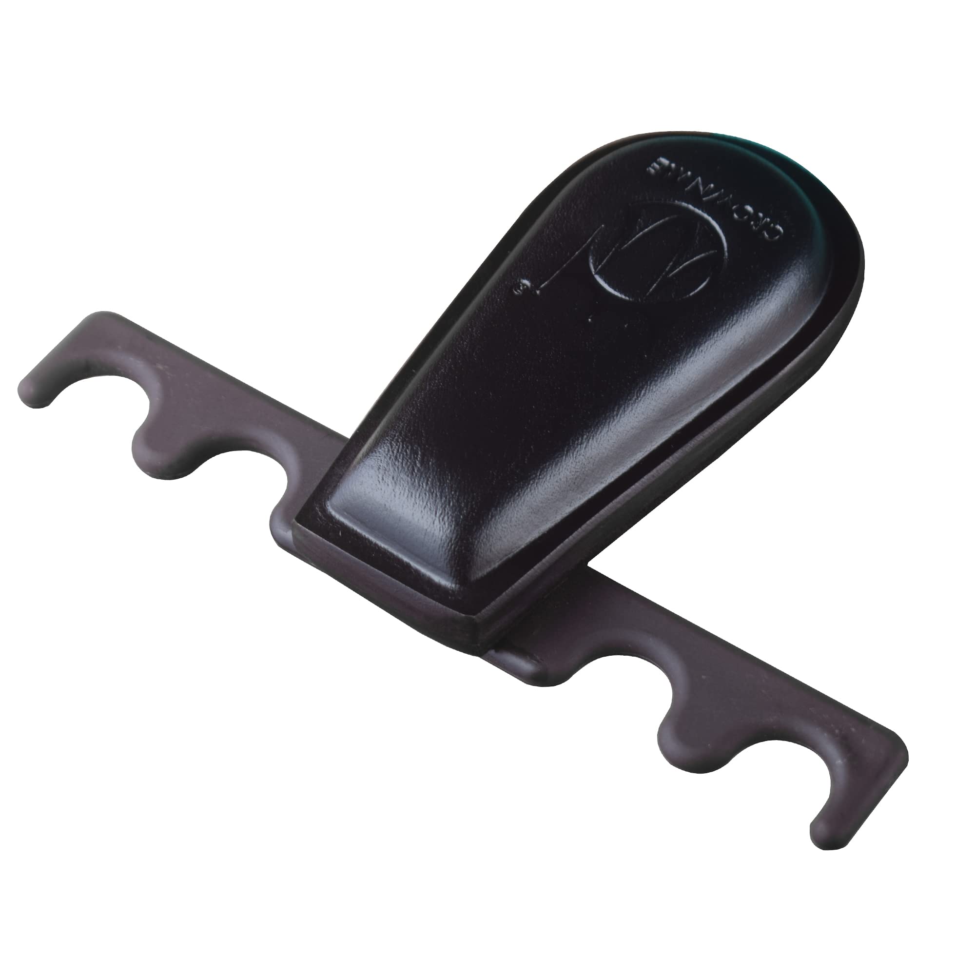 CROWN ME front view of leather 4-cue holder showing organized cues and polished look