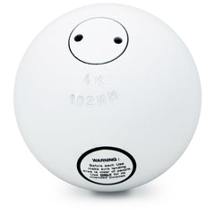 Crown Sporting Goods shot put close-up of painted cast-iron texture with durable finish benefit