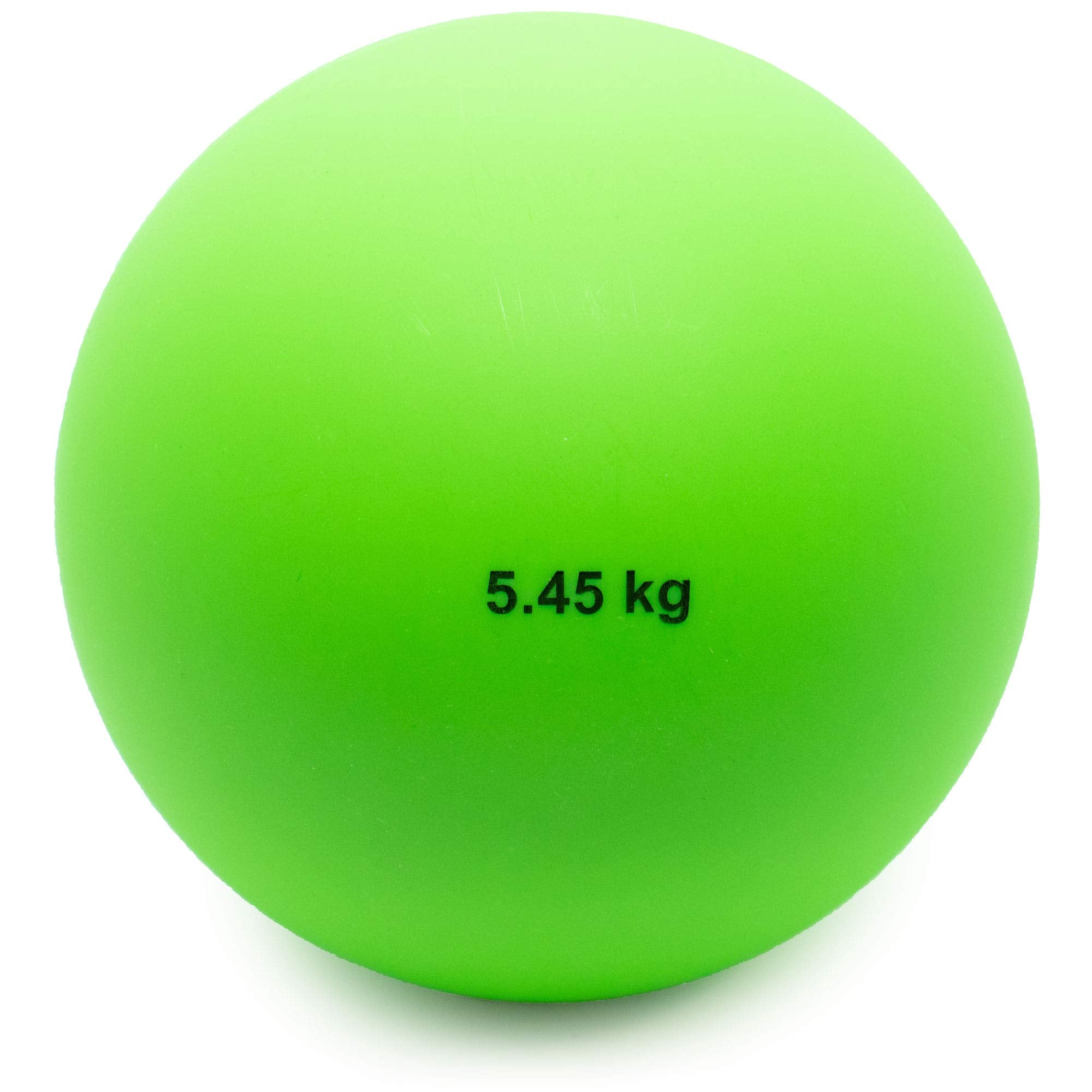 Crown Sporting Goods front view shot put showing clean finish and weight benefit