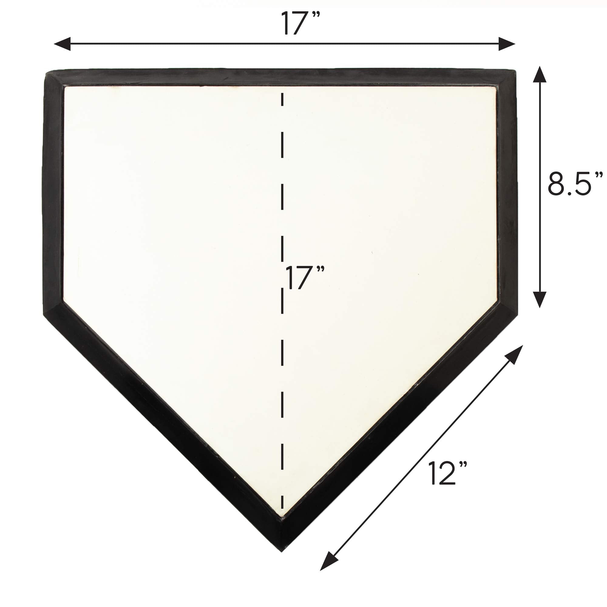Crown Sporting Goods home plate on a baseball field during play for professional-grade performance