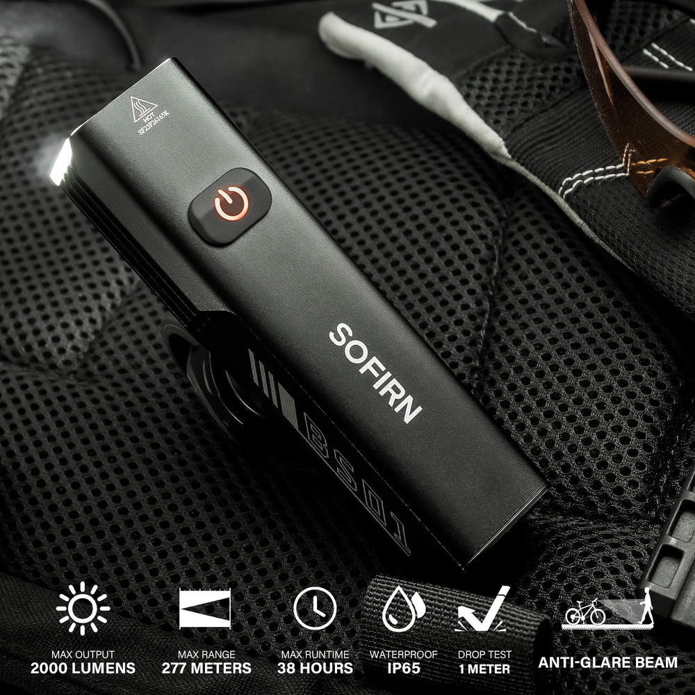 CSTEBOKE Sofirn BS01 beam pattern closeup showing anti‑glare wide illumination benefit