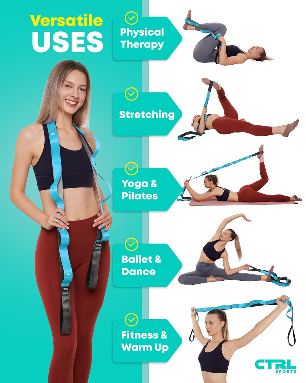 CTRL Sports used for hamstring stretch demonstrating controlled flexibility improvements