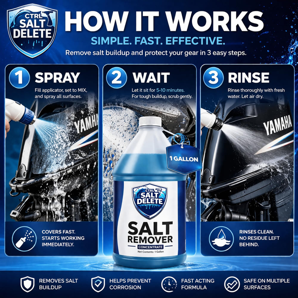 CTRL+SALT+DELETE connected for an engine flush to remove internal salt deposits and protect cooling parts