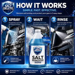 CTRL+SALT+DELETE connected for an engine flush to remove internal salt deposits and protect cooling parts