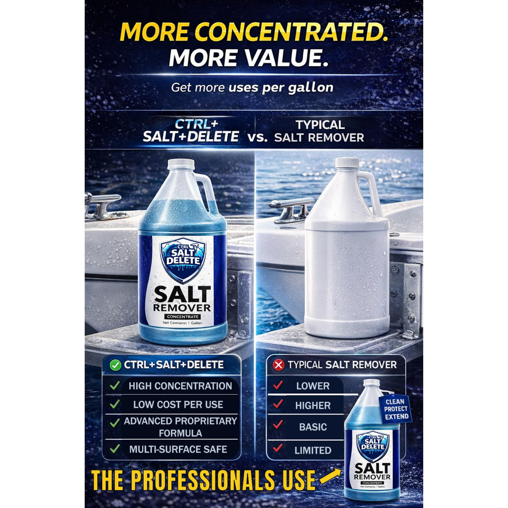 CTRL+SALT+DELETE used on trailer and vehicle to clear road salt and prevent corrosion