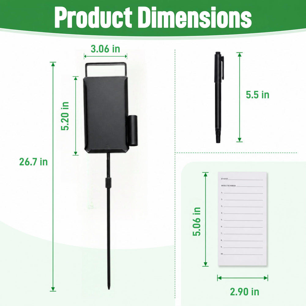 CTYYPYUYU marker inserted in turf demonstrating easy visibility and stability