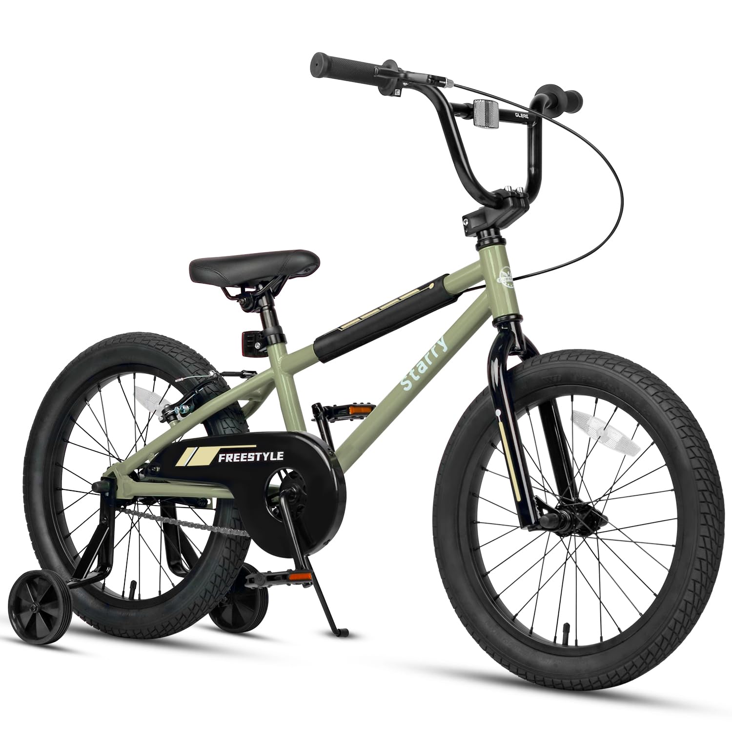 cubsala front angle army green bike showing stable frame and confident styling