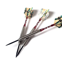CUESOUL assembled dart side view showing 50.1mm barrel length for balanced throws