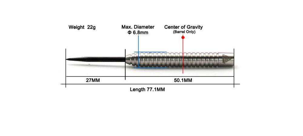 CUESOUL barrel close-up highlighting 6.8mm slim profile and machining for consistent grip