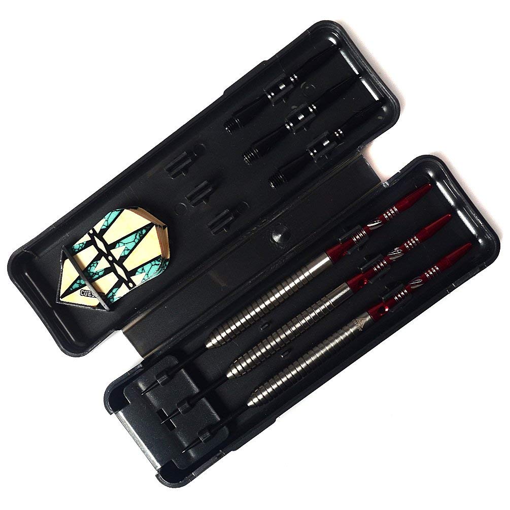 CUESOUL dart case open showing organized storage and easy transport for convenience