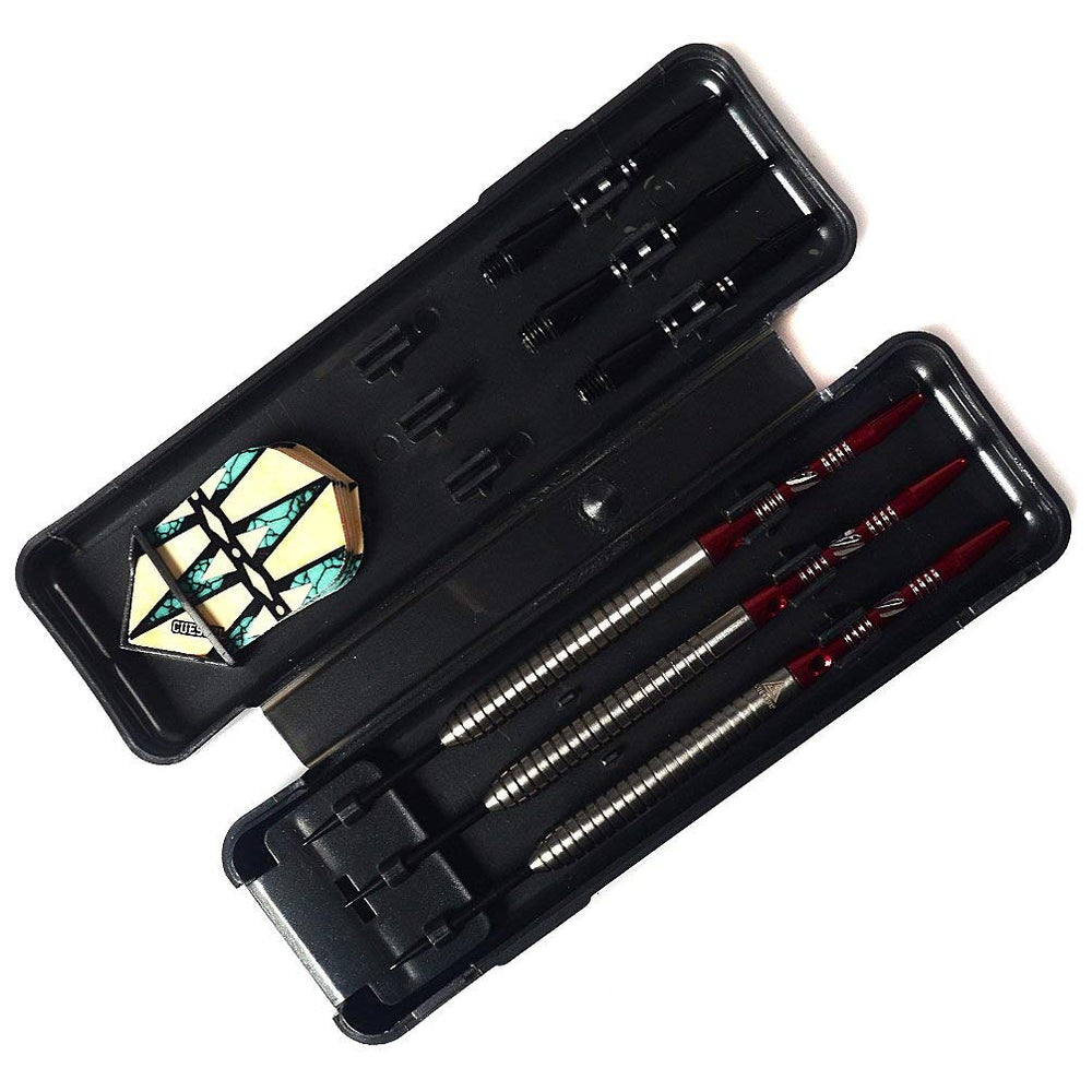 CUESOUL dart case open showing organized storage and easy transport for convenience