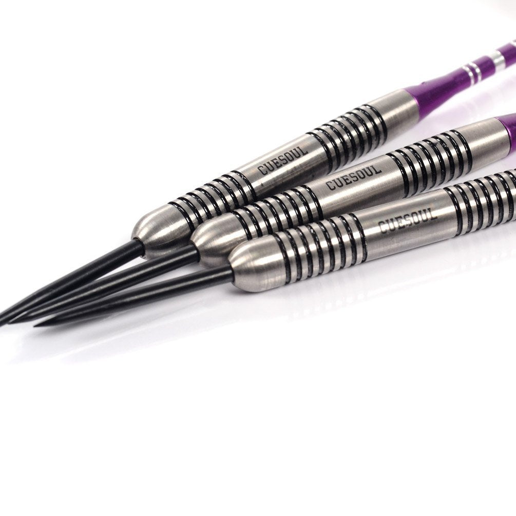 CUESOUL anodized aluminum shaft and slim flight assembled for stable flight