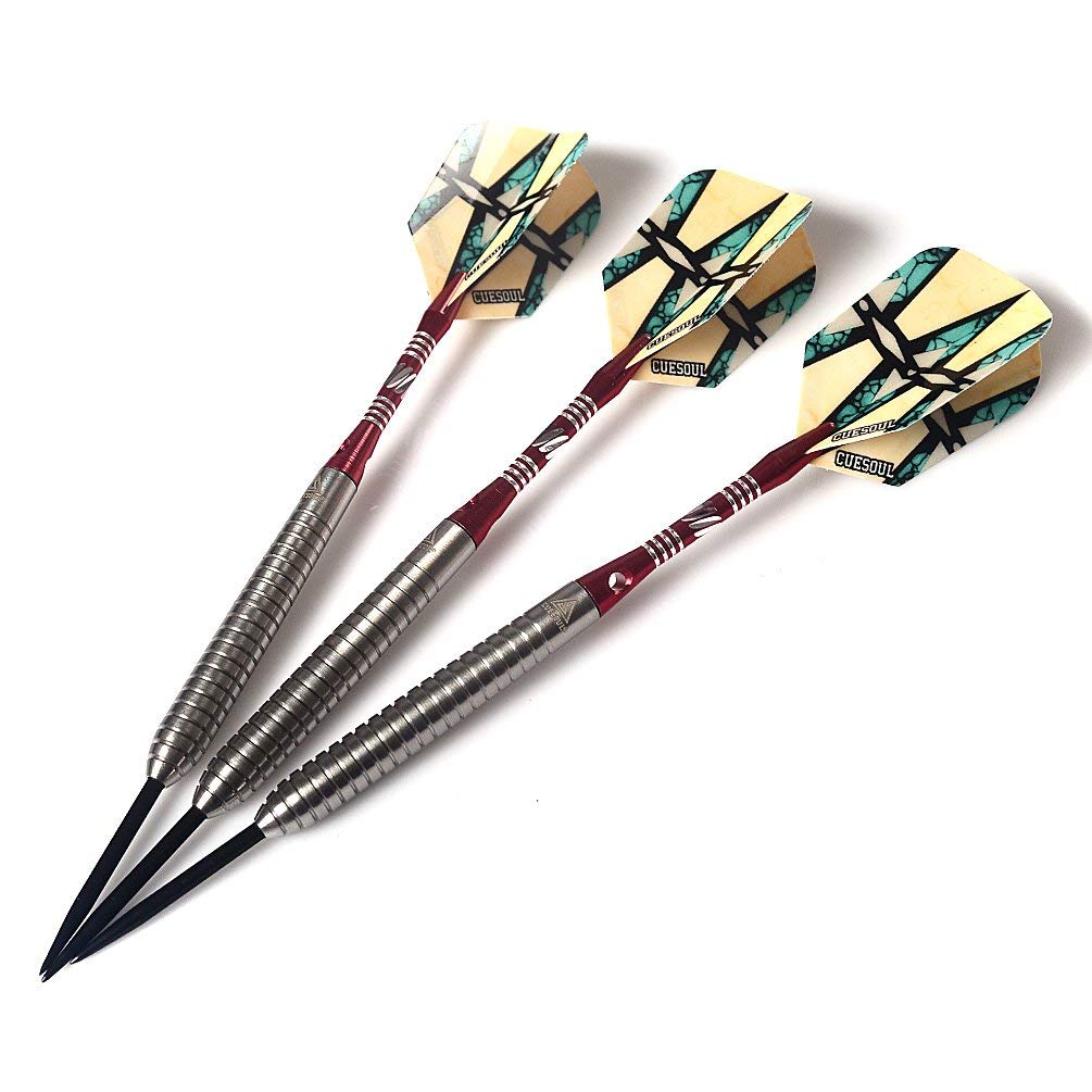 CUESOUL shafts and flights layout displaying aluminum 2BA shafts and slim flights for customization