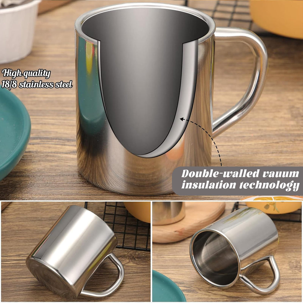 Cunhill mug in outdoor camping setting showing portability and rugged use