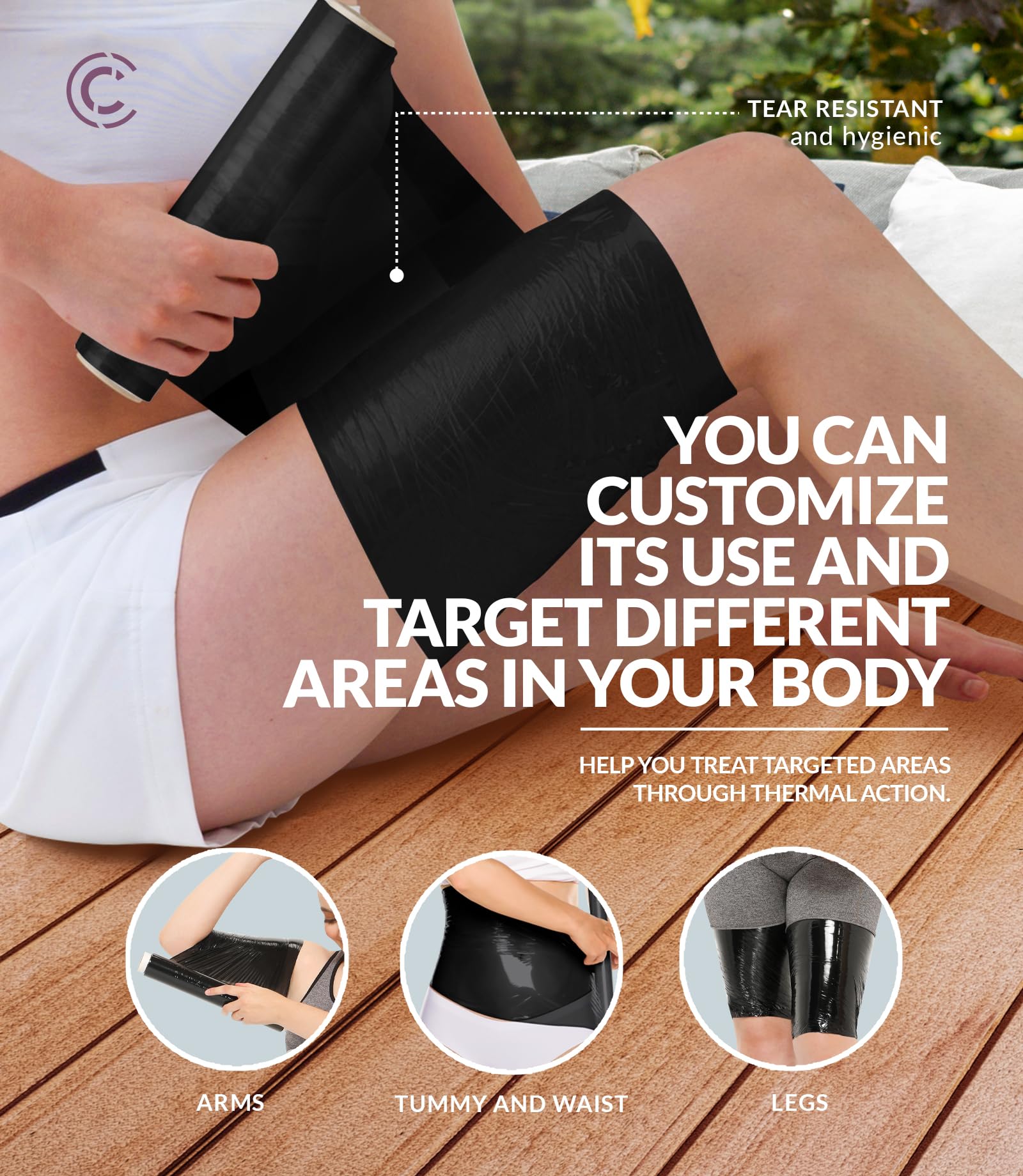 CURVEEZ roll held in hand to show scale and easy portability benefit
