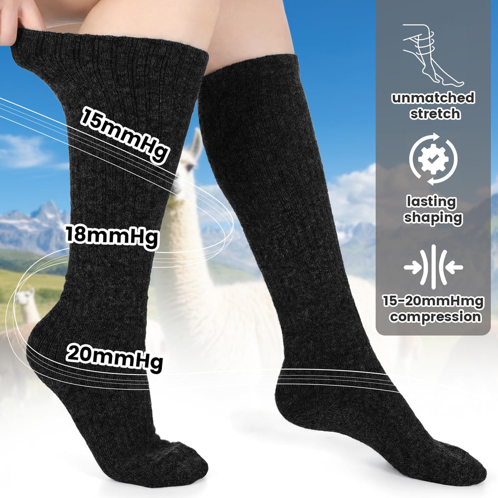 Cutecrop socks worn inside hiking boot showing cushioned comfort on trails