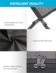 Cuzieey closeup of full-length zipper for quick access and secure storage