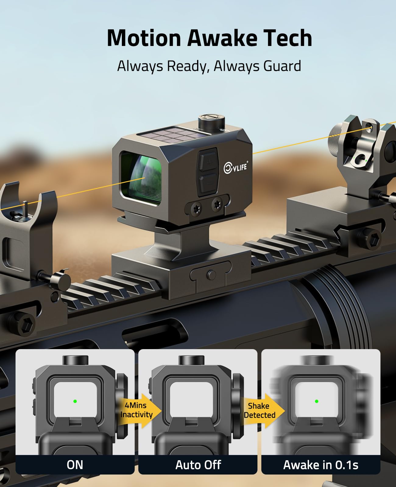 CVLIFE BearMight side battery compartment with CR1632 access for easy replacement