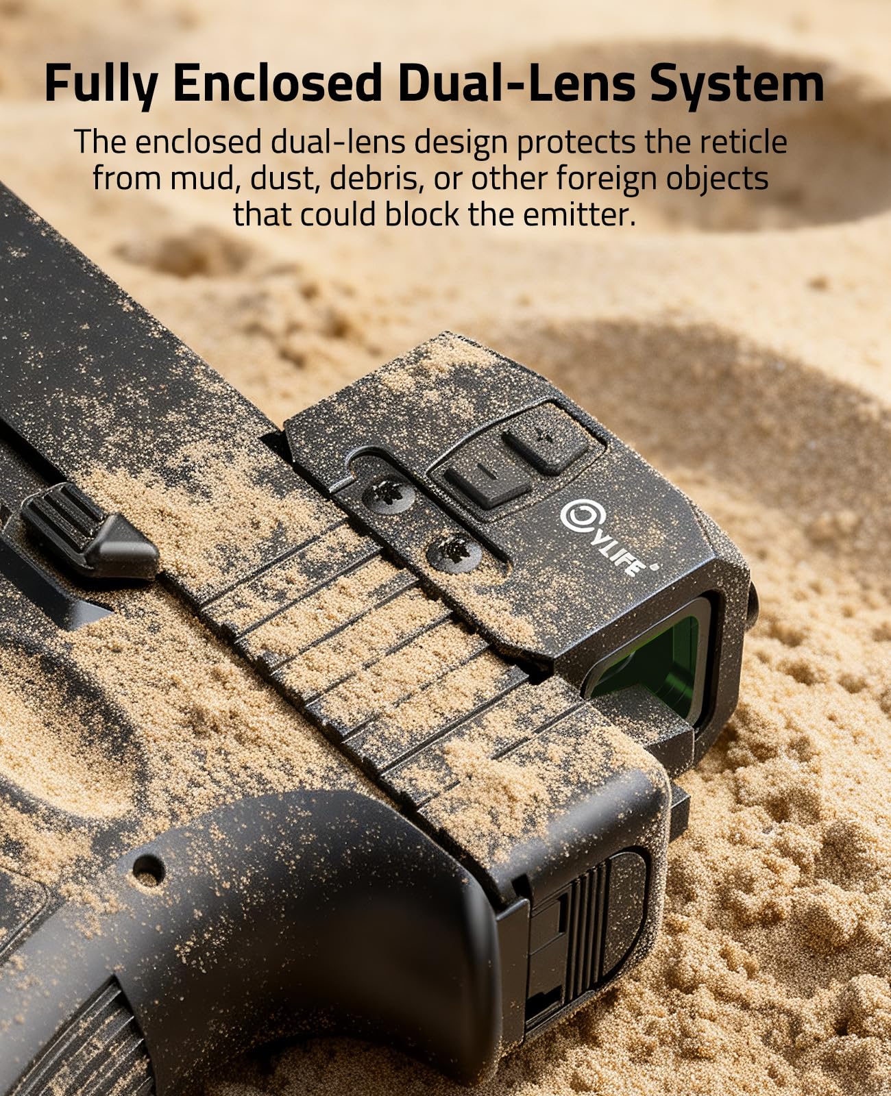 CVLIFE BearMight top view showing low-profile design and impact resistance benefit