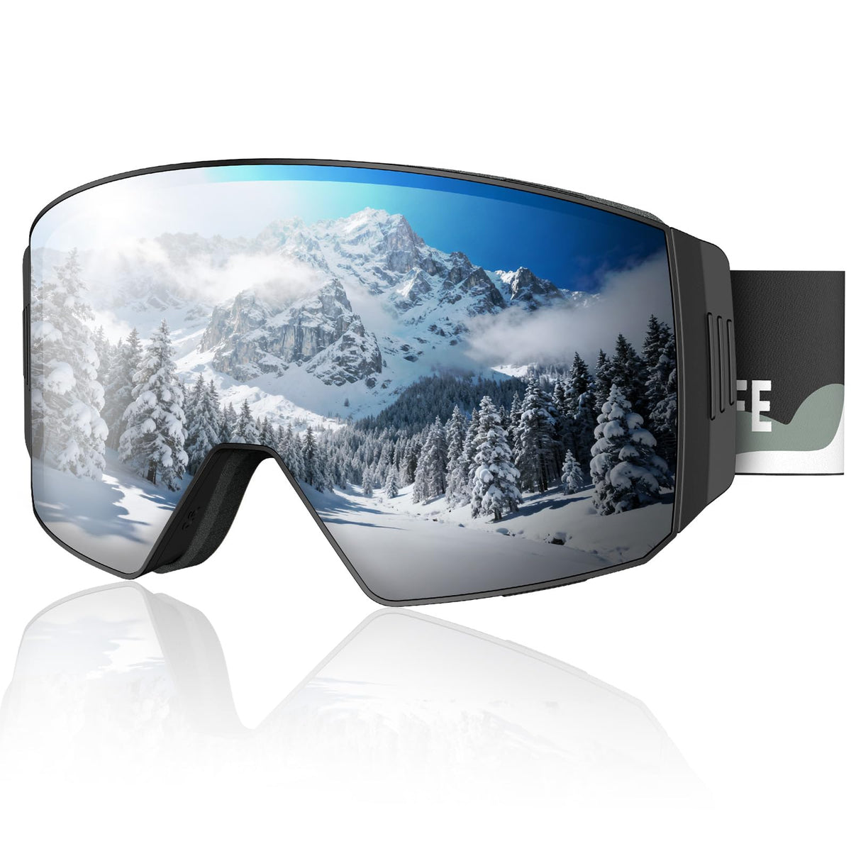 CVLIFE front view of goggles showing shape and comfort fit