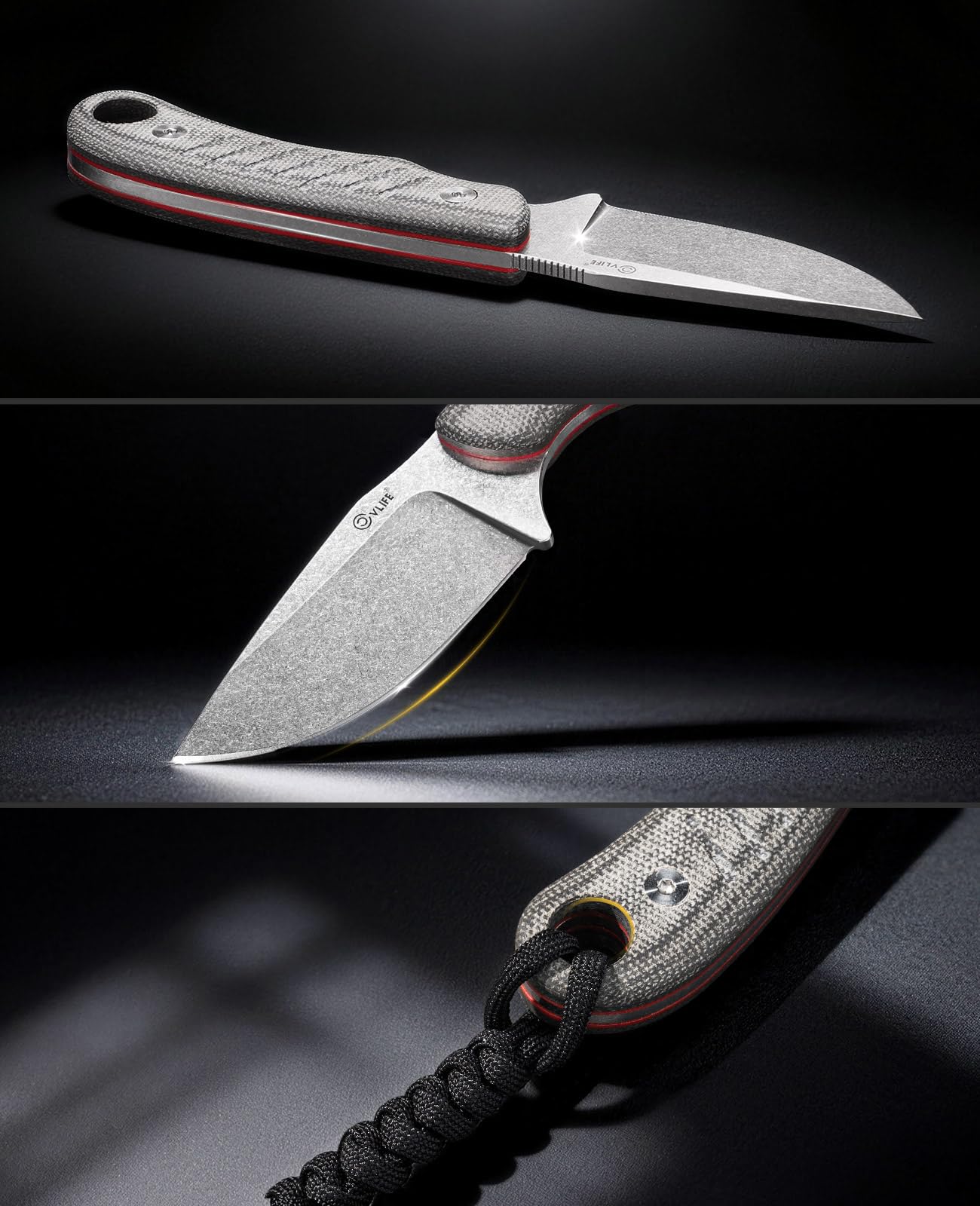 CVLIFE flat lay with knife and sheath showing organized carry convenience benefit
