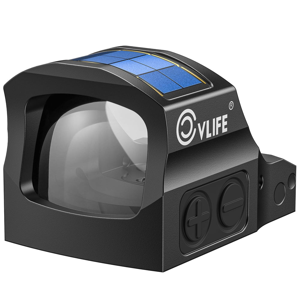 CVLIFE front view of reflex optic showing compact footprint and quick target acquisition