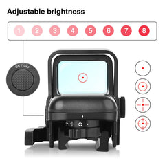 CVLIFE control buttons and reticle selection illustrating simple operation