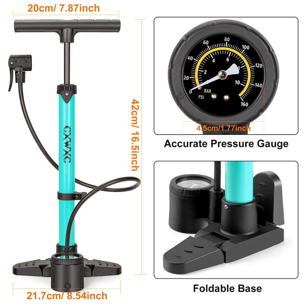CXWXC foldable base stabilizing the pump for easy, comfortable use