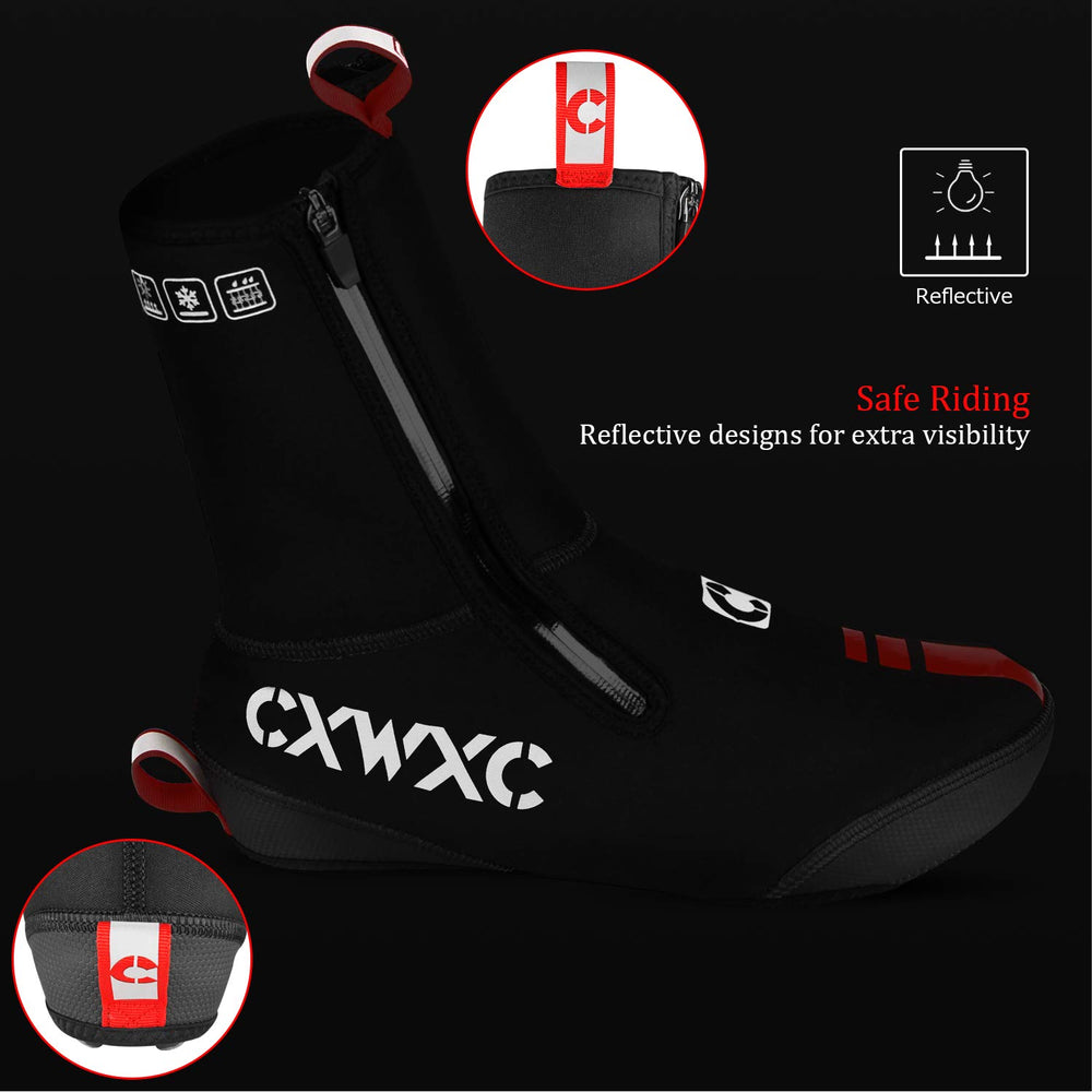 CXWXC reflective side logo improving rider visibility in low light
