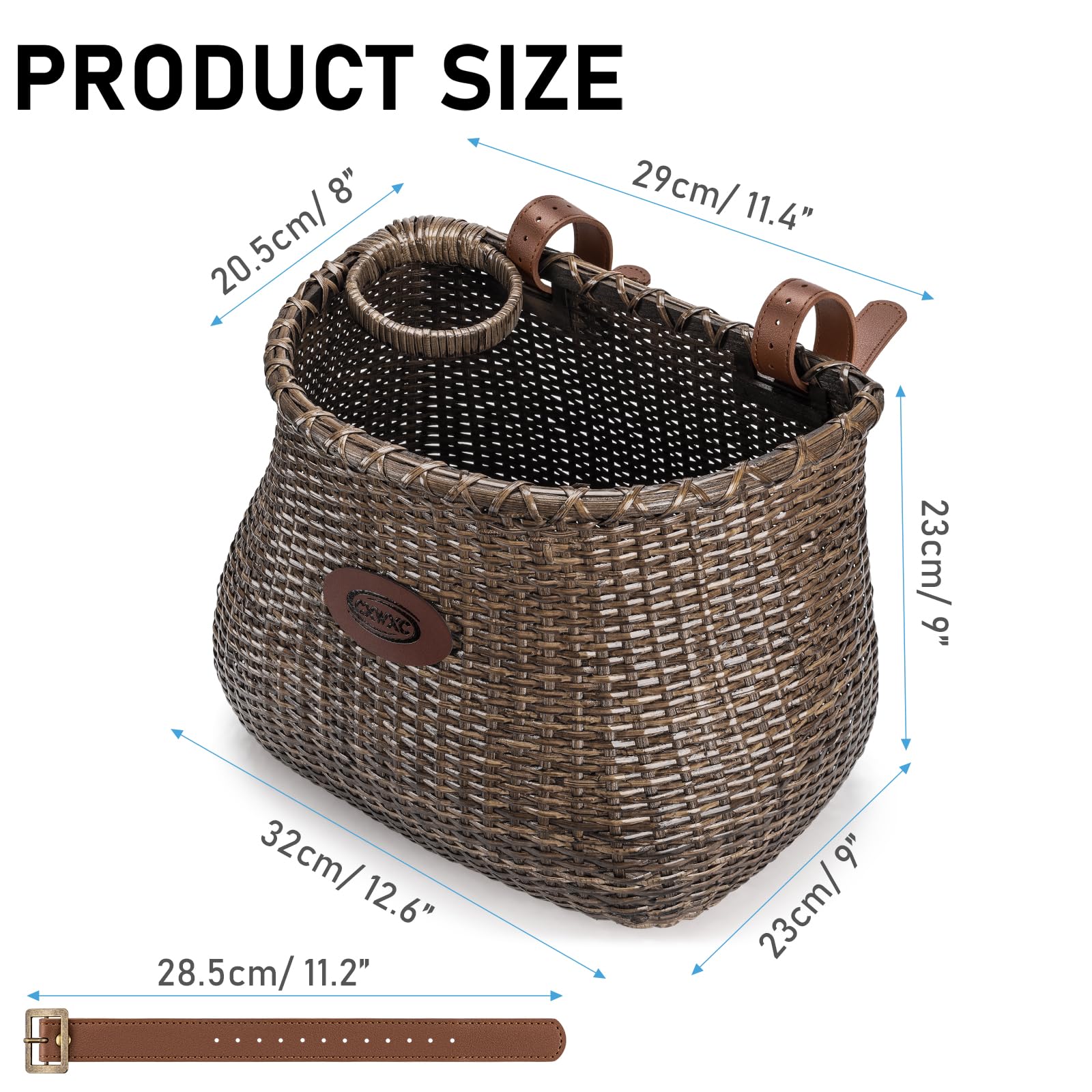 CXWXC basket filled with items to show capacity and everyday utility