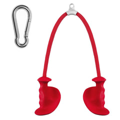 CYBEOE front view of 36-inch tricep rope showing full length and handles, durable build benefit
